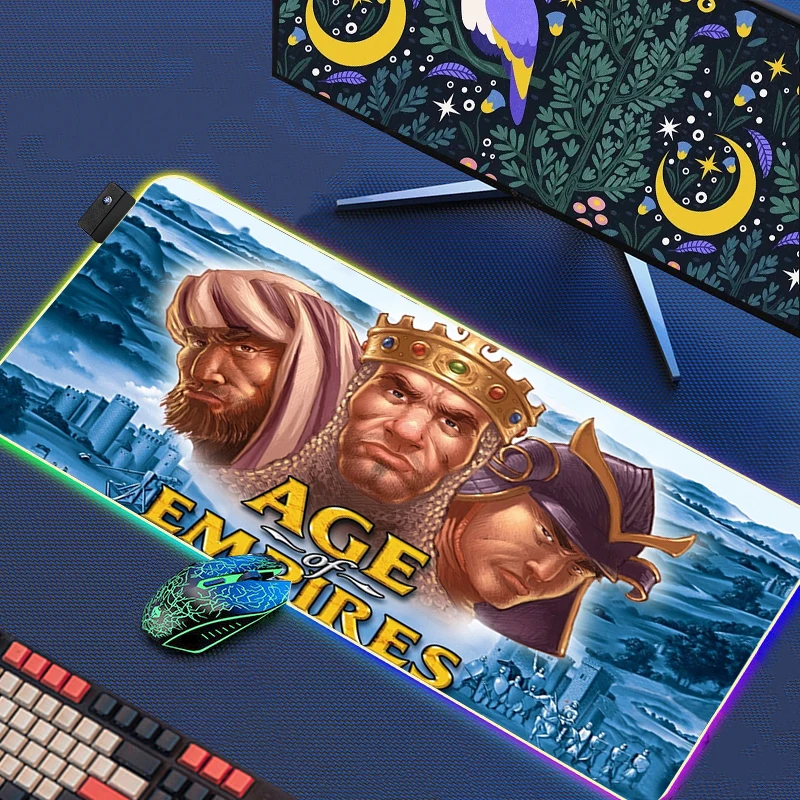 

Age Of Empires Mouse Pad Gaming Desk Accessories Led Mousepad Backlight Cheap Pc Gamer Cabinet Deskmat Large Desk Mat Office Xxl