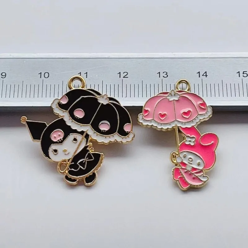 

10 шт. аксессуары из сплава капельного масла Мультяшные аниме демон кролик серьги подвеска DIY ожерелье брелок-браслет Charm