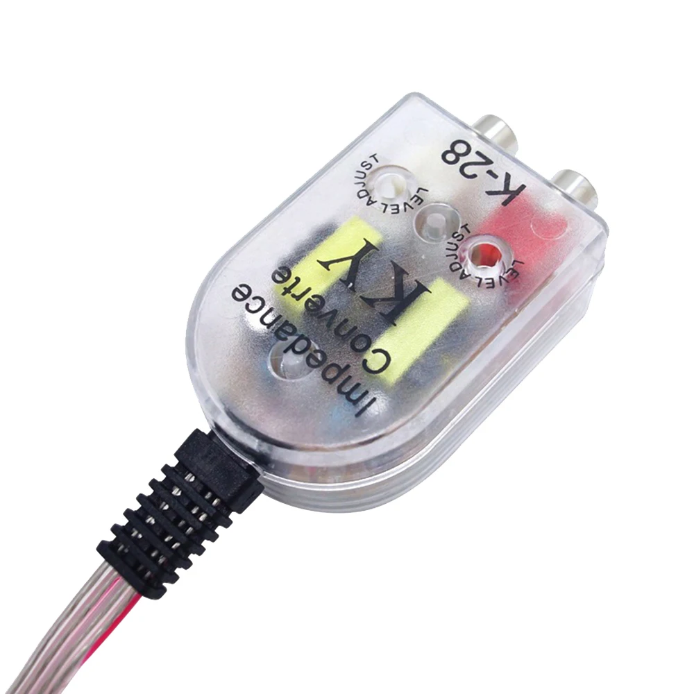 

2 Channel Audio Output Adapter Accessories High to Low Impedance RCA Line