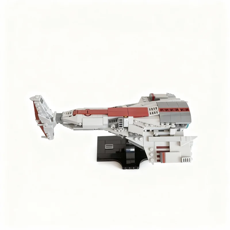 Фото Набор для сборки модели MOC Kotor Hammerhead Endar Spire Midi Space Battle Galaxy SciFi, 396 деталей, конструктор DIY, набор для творчества, игрушка-герой Mega Mini, подарок №2