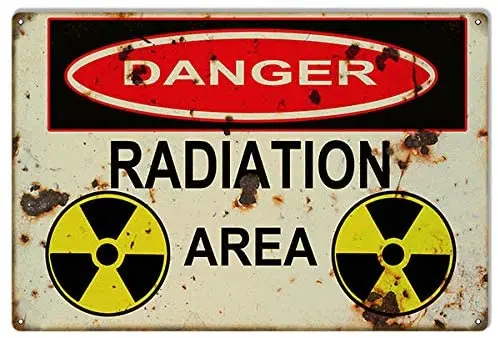 

Danger Radiation Area Reproduction Apocalyptic Metal Sign