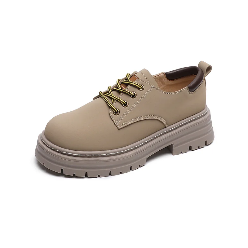 

New Autumn Early Winter Shoes Women Flats Thick Sole Fashion Brand Ladies British Style Flat Casual Shoes Plus Size 42 YX4808