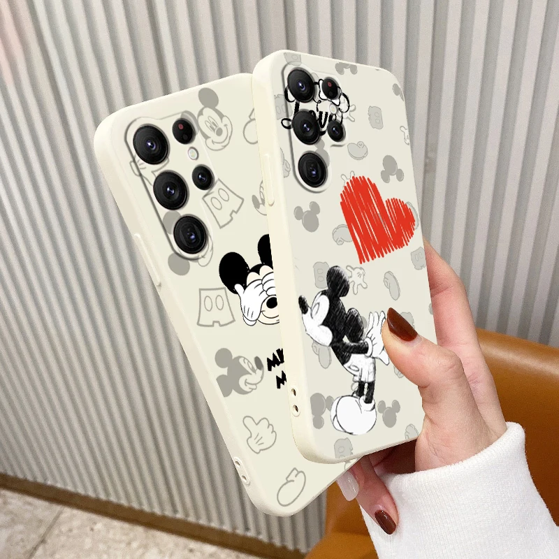 

Liquid Rope Mickey Minnie Disney Anime Phone Case For Samsung Galaxy S22 S21 S20 FE S10 Note 20 10 Plus Lite Ultra 5G Funda