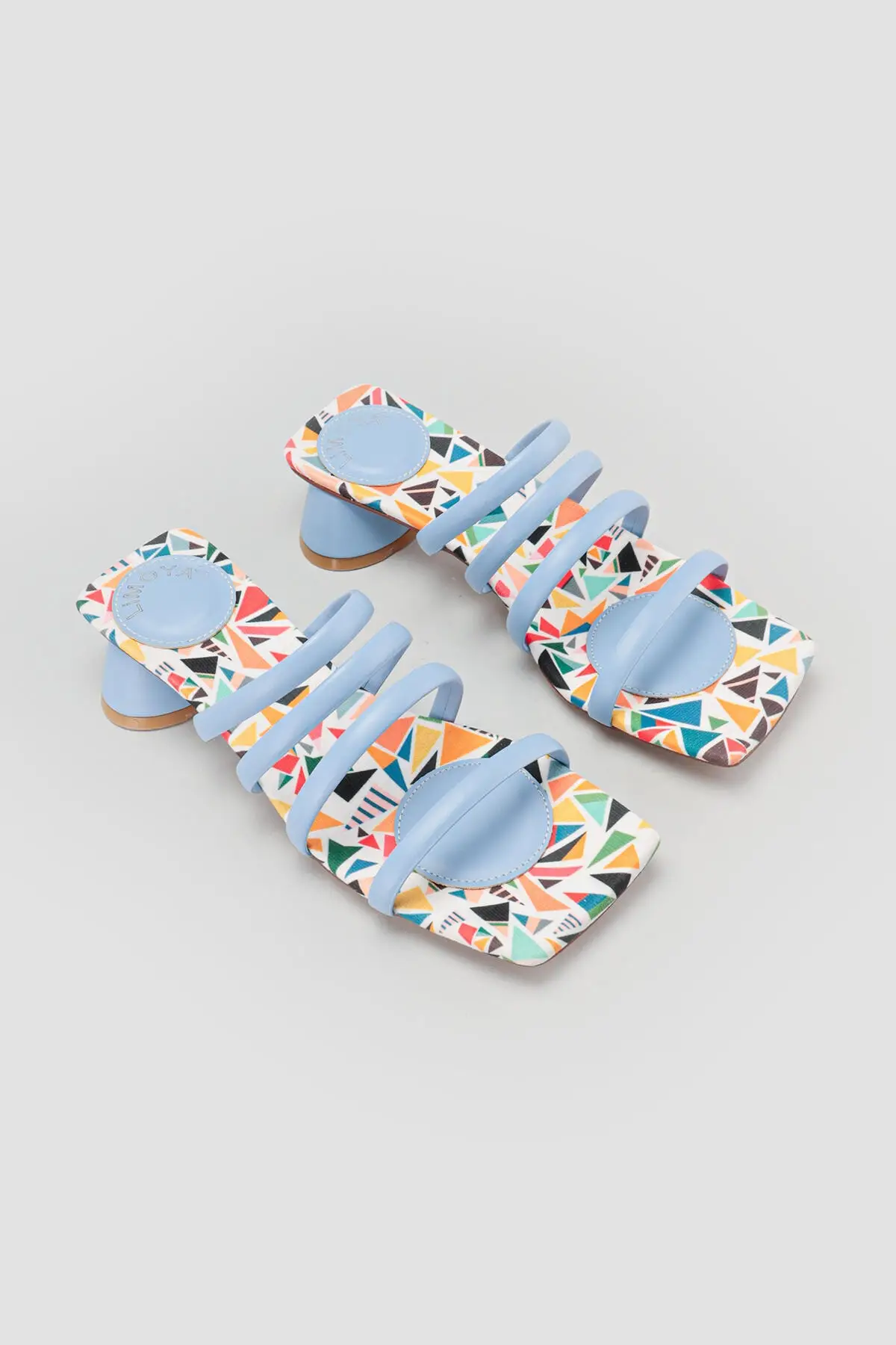 

Women's Blue Sondra Square Nose Thin Hard Hat Detailed Slippers