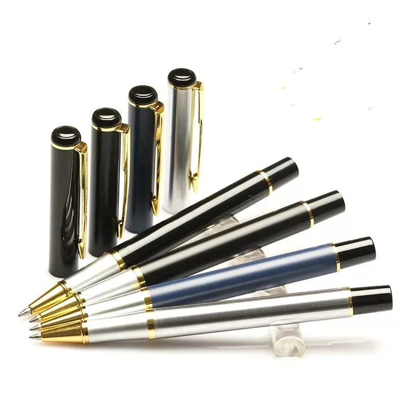 

Nice Advertising Signature Pen Metal Gel Pen With Extrea Refills 5Pcs/Lot