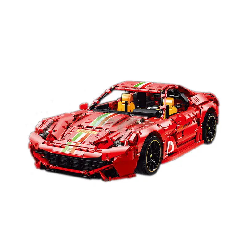 

Super Racing Car K100 F12 Model Bricks MOC Creative Car Building Blocks Toys for Kids Christmas Gifts