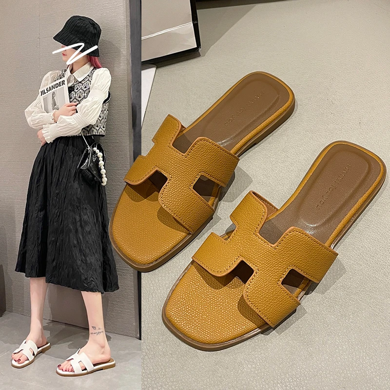 

Summer Slipper Women Shoes Ladies High Quality Slides Sandals Womens Shoes New Fashion Design Beach Flat Shoes Female Slippers
