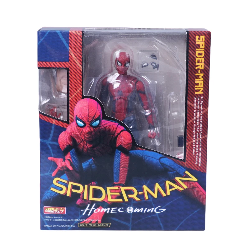 SHF Spider-Man Homecoming Dolls Marvel Models Spiderman PVC Action Figure Anime The Avenger Hero Toys Christmas Gifts for Kids