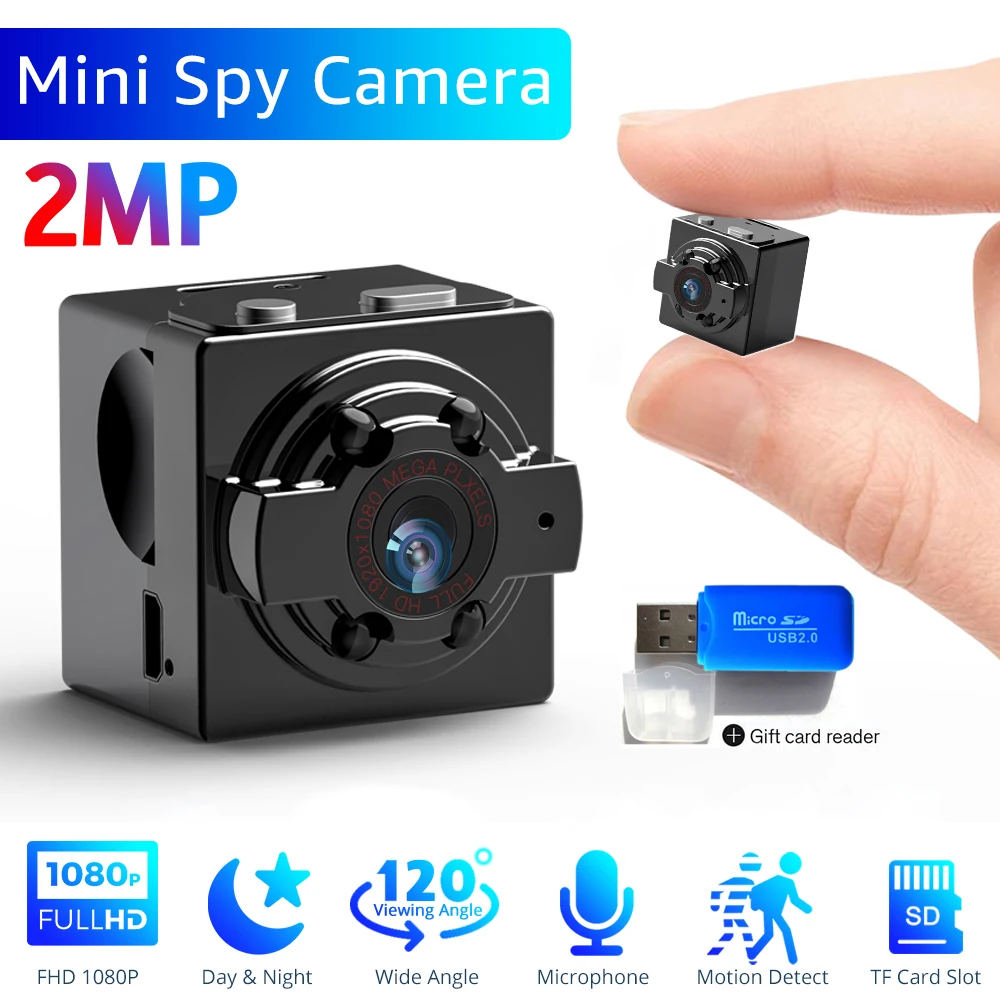 

Mini Camcorders SQ8 Full HD 1080P Portable Nanny Camera Night Vision Small Action Camera Tiny Wireless Micro Sport Video Camera
