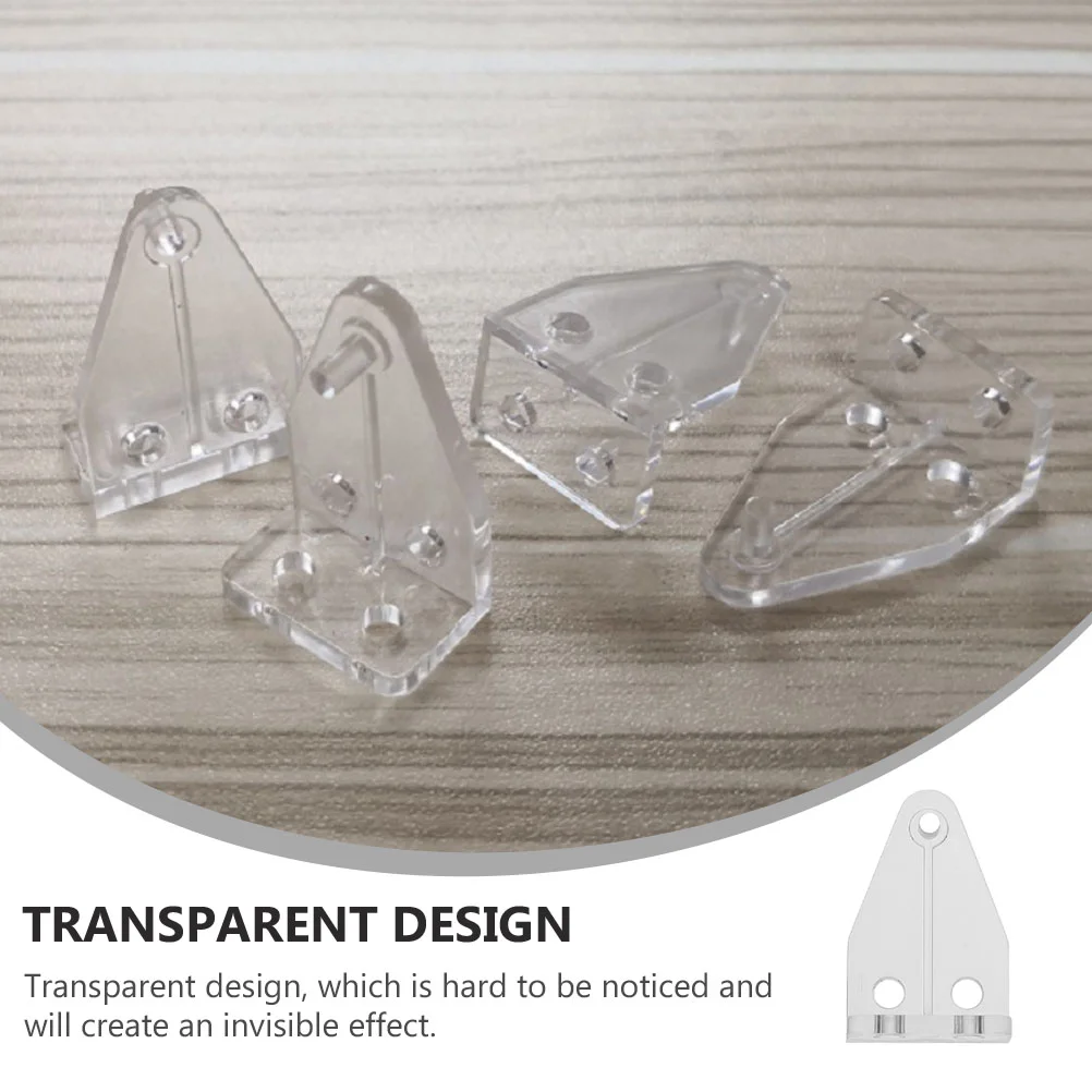 Blind Hold Down Brackets Plastic Rail Clips Durable Clear For