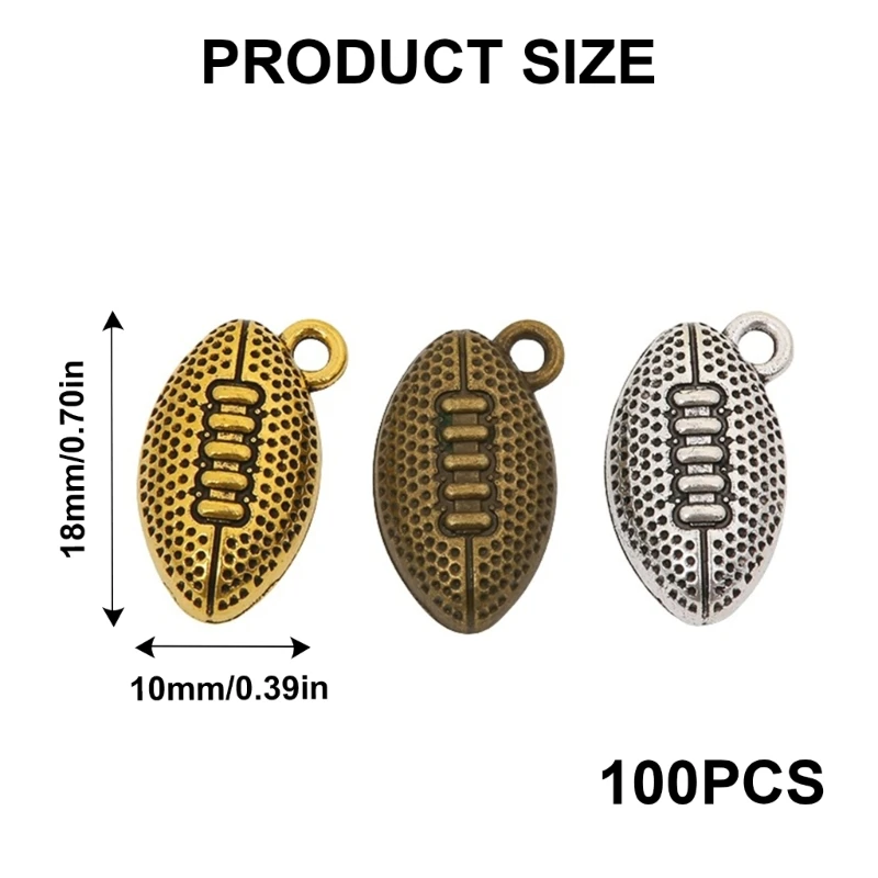 100 шт. винтажные подвески из цинкового сплава на спортивную тематику подвеска для