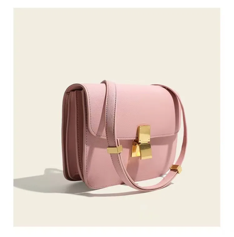 New women's bag 2023 tofu bag cowhide shoulder crossbody temperament light luxury trend women's bag