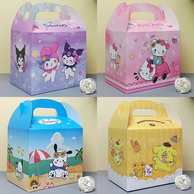Hello Kitty Box Kuromi подарочные пакеты Женская Сувенирная Коробка для дня рождения