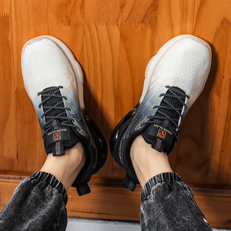 SENTA Air Cushion Jogging Sports Shoes Men Runnings Shoes Mesh Brand Sneakers Men Outdoor Breathable Walking Shoes Male Footwear