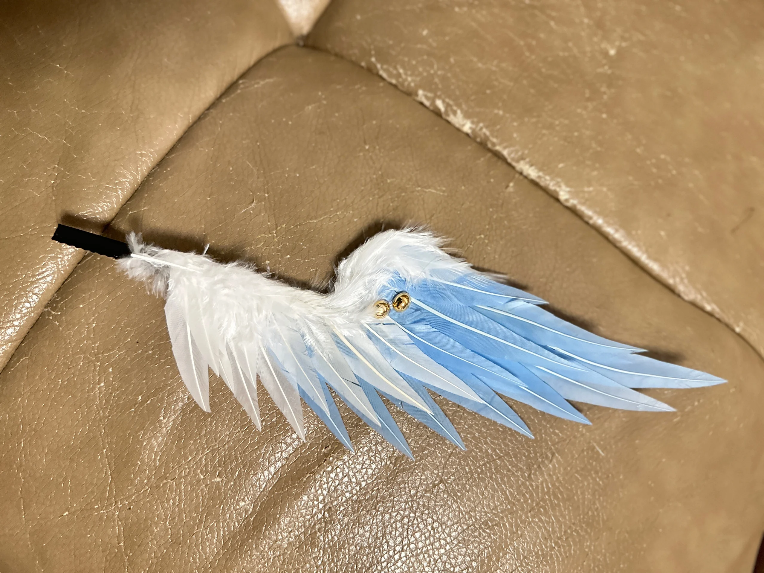 Головной убор с перьями по воскресеньям аксессуары для костюма из игры хонькай