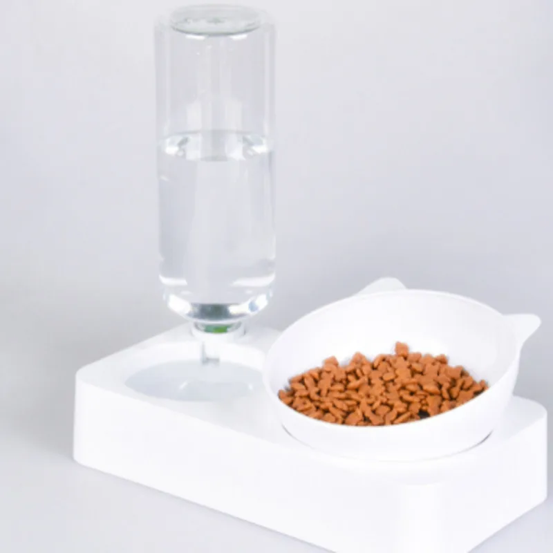 

Anti-tipping Neck Guard Water Fountain Cat Simple Cat Feeder Automatic Drinking Water Slow Food Bowl Pet Supplies For Cat