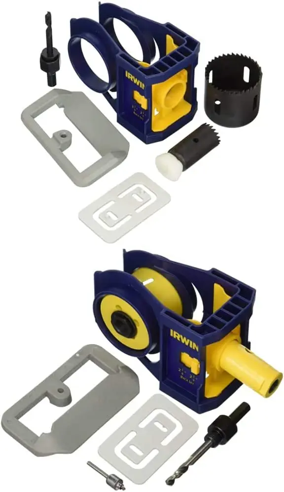 

Комплект для установки деревянного дверного замка IRWIN и комплект для установки двухметаллического дверного замка