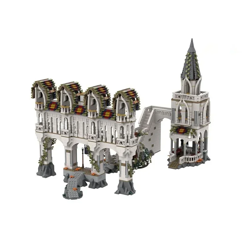 Волшебные кольца модель фильма Moc строительные кирпичи Rivendell Gates технология
