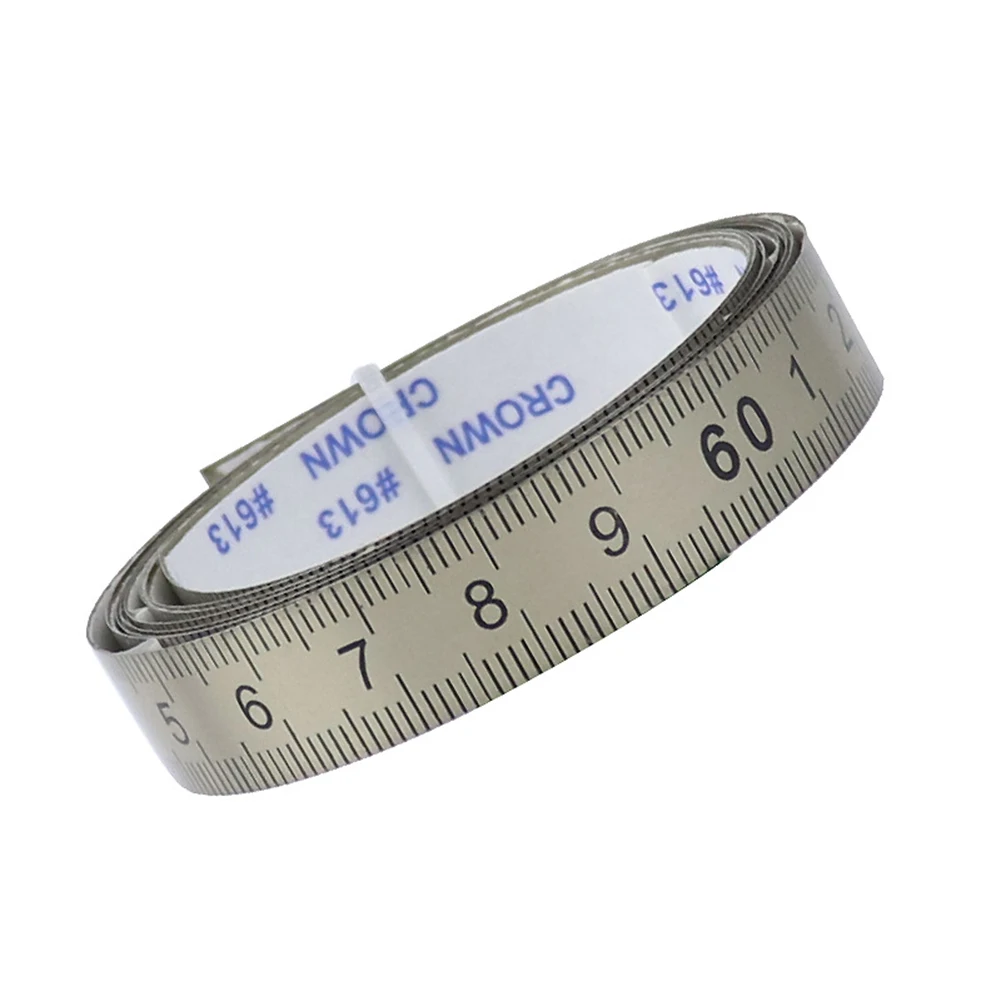 

1-3m Stainless Steel Miter Track Tape Measure Self Adhesive Metric Scale Ruler Rust-Proof Durable And Wear-Resistan Ruler