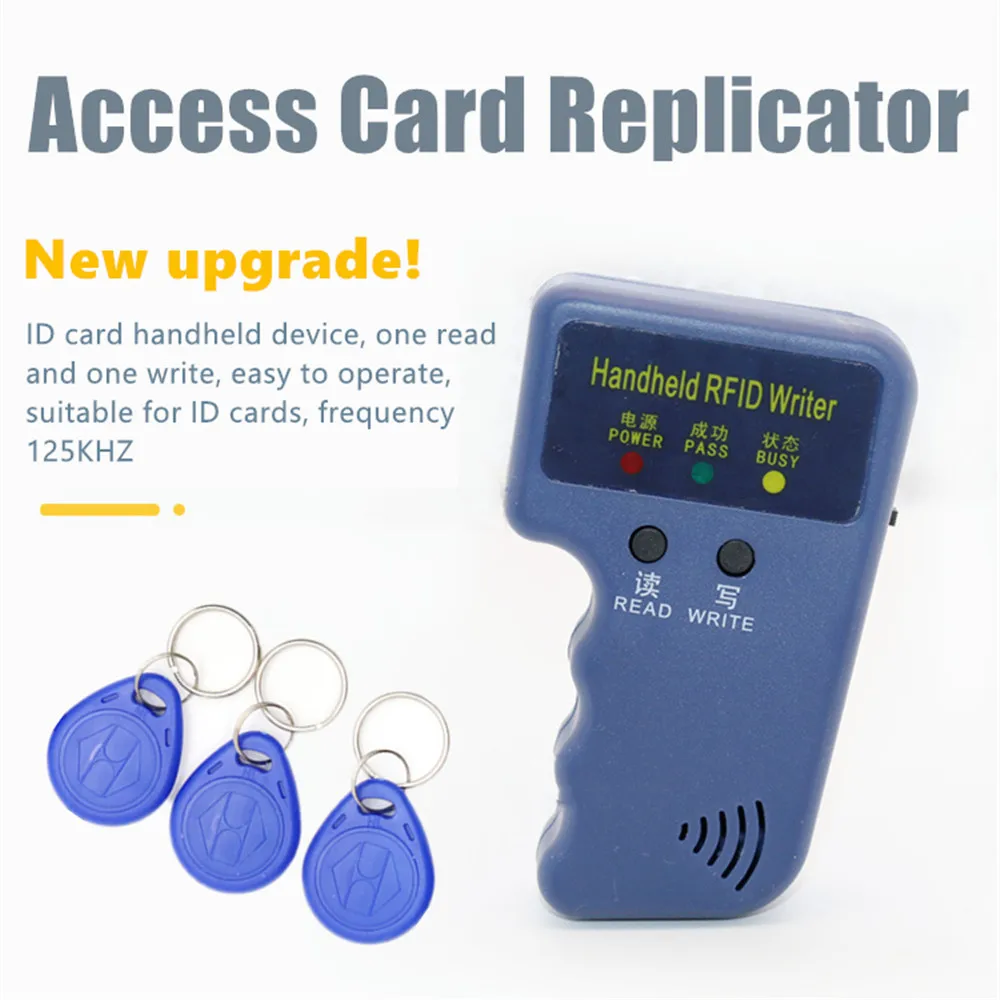 

RFID Duplicator Card Reader 125KHz EM4100 Copier Writer Video Programmer T5577 Rewritable ID Keyfobs EM4305 Tags Card