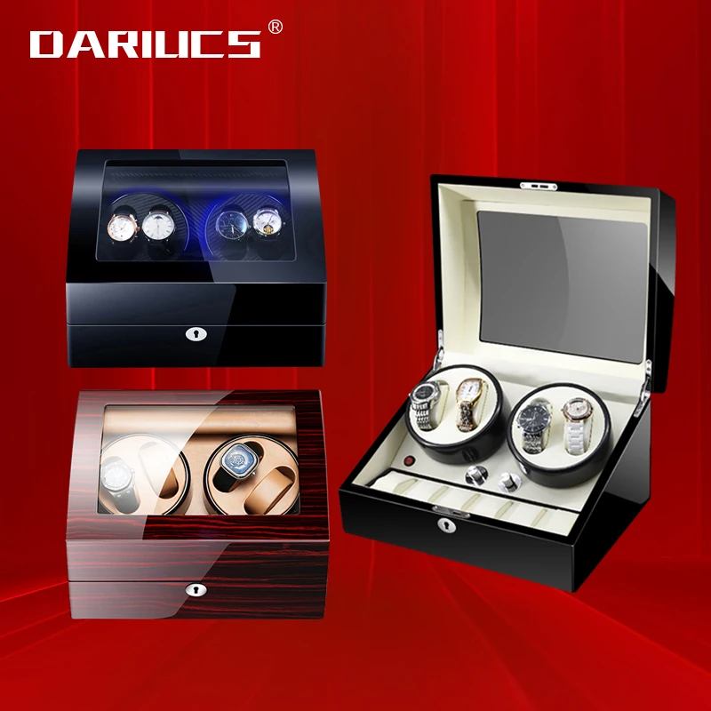 Намотка для автоматических часов новая версия 4 + 6 деревянная коробка хранилище