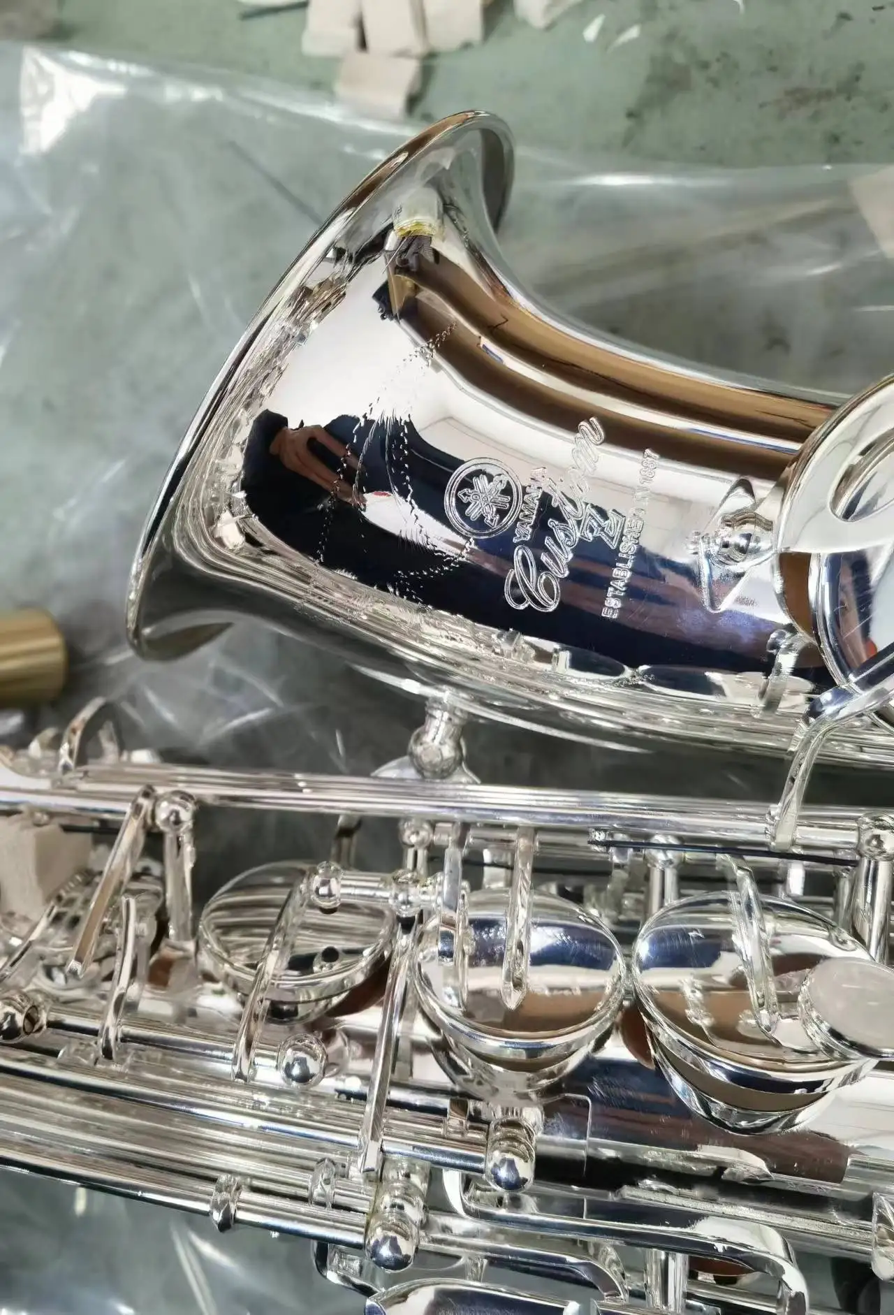 Новое поступление искусственный высококачественный альт Eb Саксофон серебряное