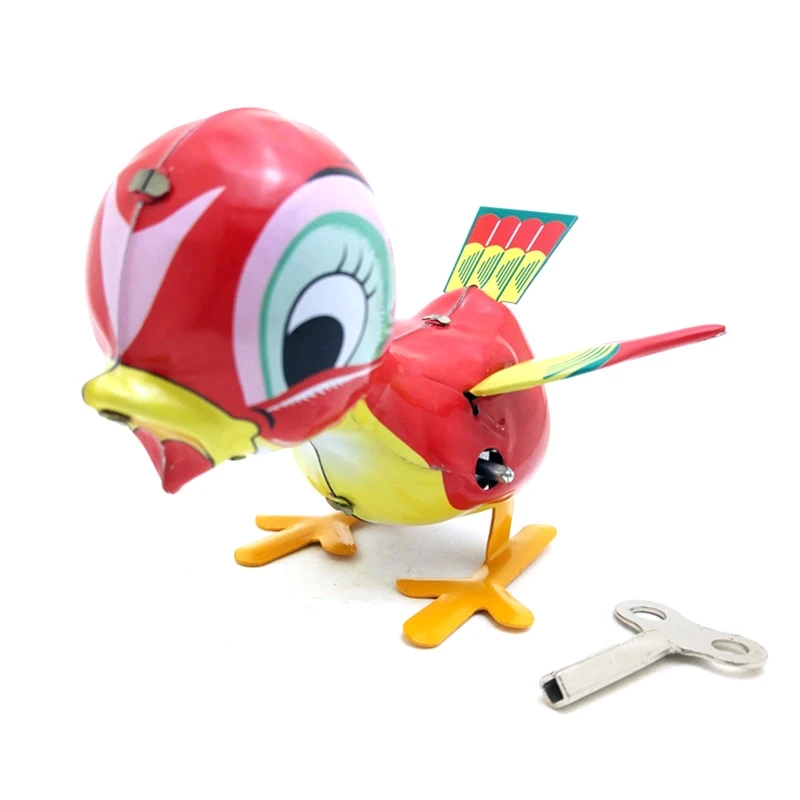 

Novelty Windup Model Duck Toy Funny Souvenir Figurine Toddler Christmas Gift Iron Statue Table Home Ornament 2022 New