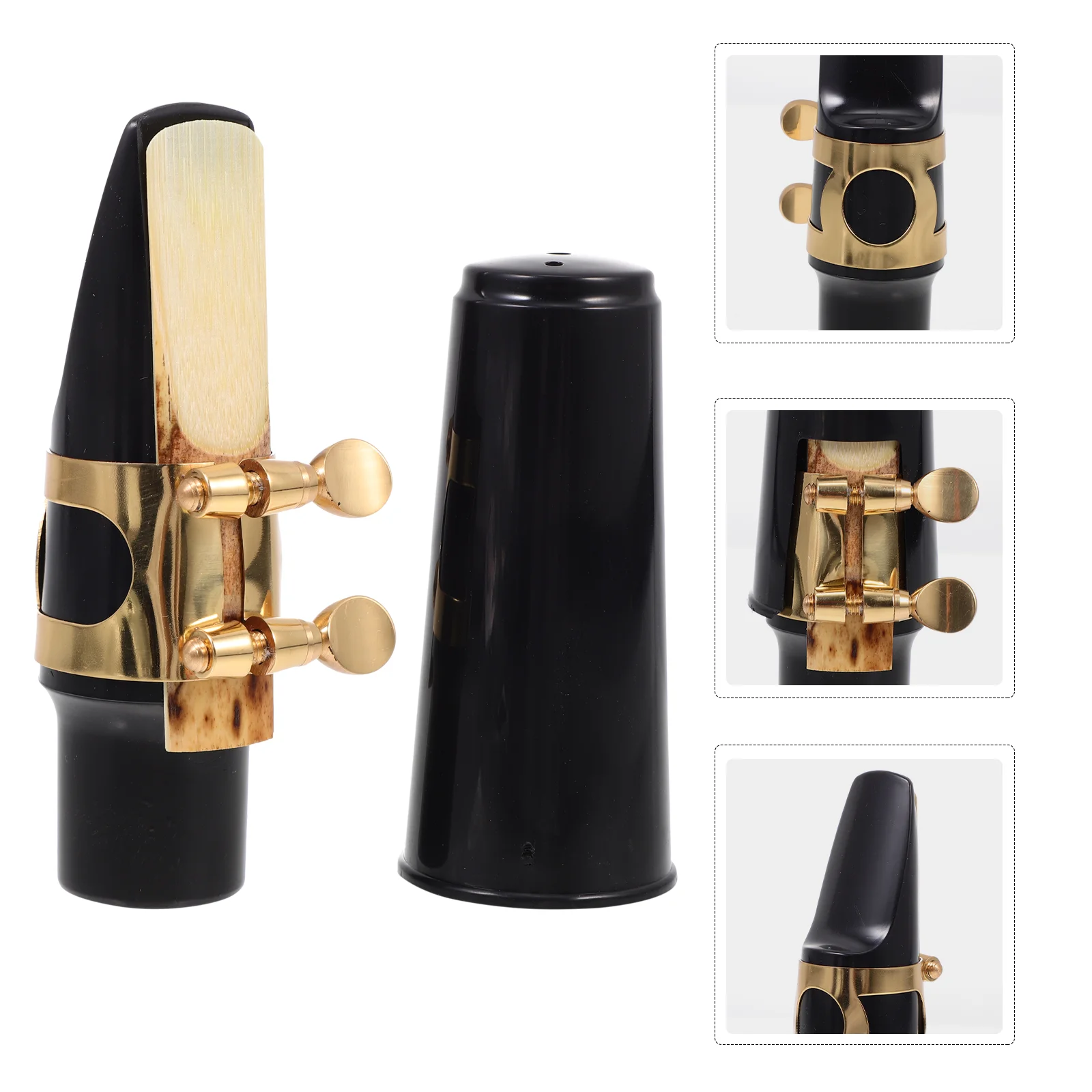 

Saxophone Mouthpiece Kit Mouthpiece Cushion Saxophone Accessories Teeth Pads Saxophone Plastic Cap Alto Saxophone