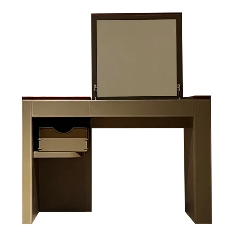 Индивидуальный итальянский минималистичный туалетный столик роскошное кожаное