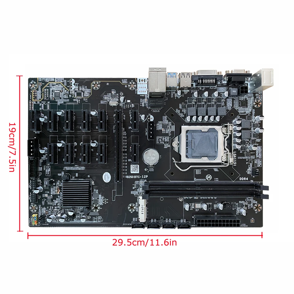 Комплект материнской платы для майнинга B250 BTC с процессором G3900 DDR4 8 Гб памяти LGA 1151