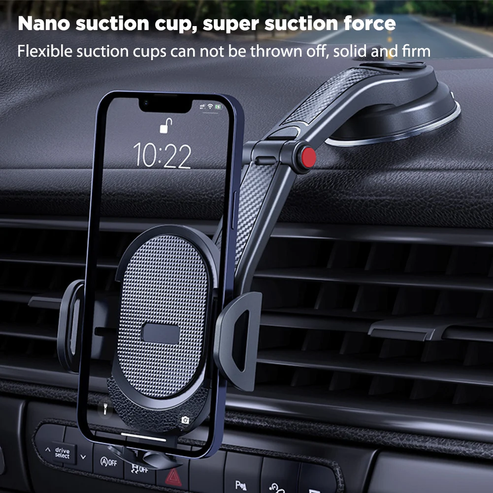 Car Sucker Phone Holder Cell Phone Mount Stand Car Windshield Dashboard GPS Rotation Bracket for iPhone Samsung Car Phone Holder