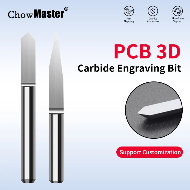Chowmaster V-образные фрезы для гравировки печатных плат