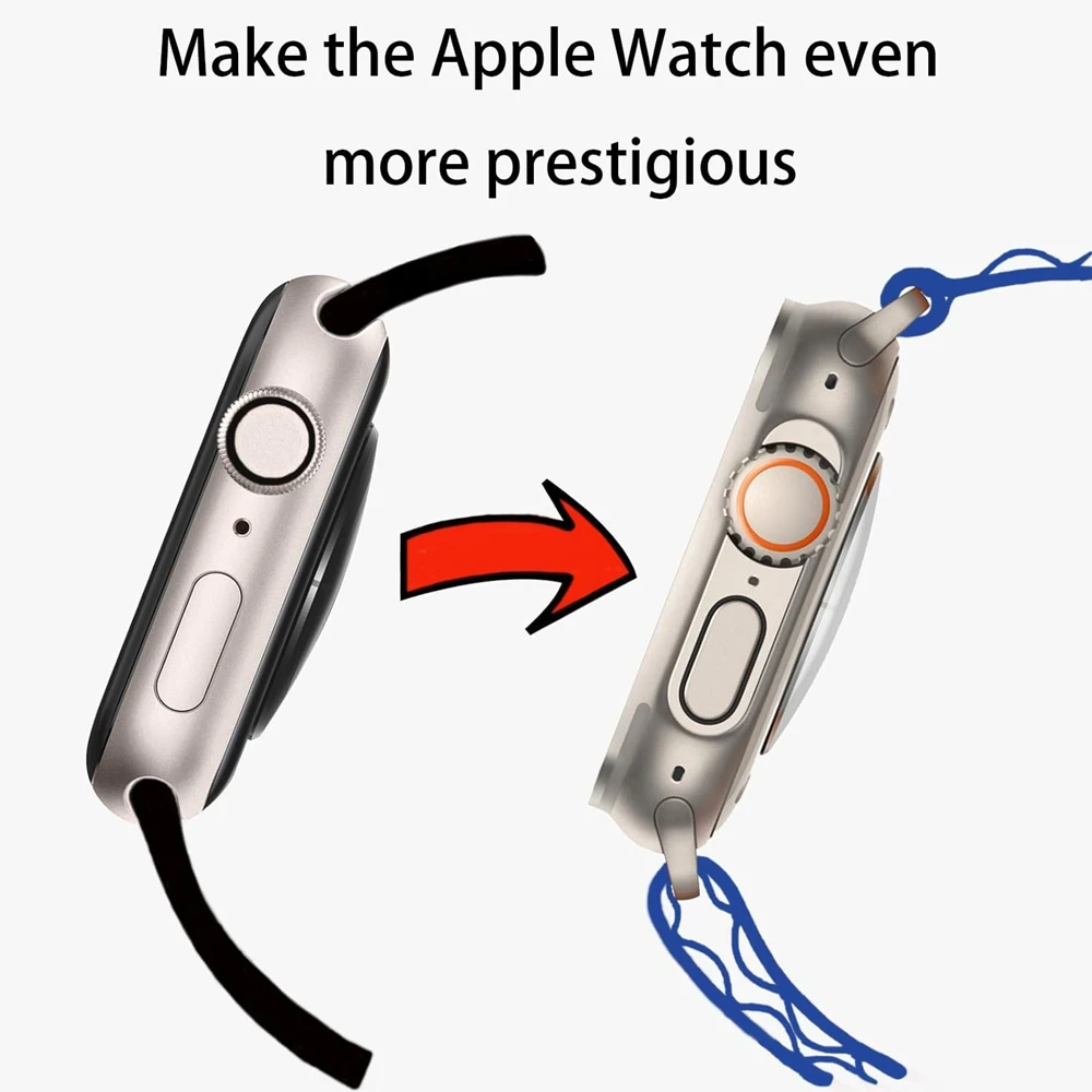 Фото Защитная пленка для экрана Apple Watch 46 мм 45 мм 44 мм 40 41 42 мм Жесткий передний задний бампер из ПК Чехол iwatch 10 9 8 7 SE 6 5 Изменение на ультра №2