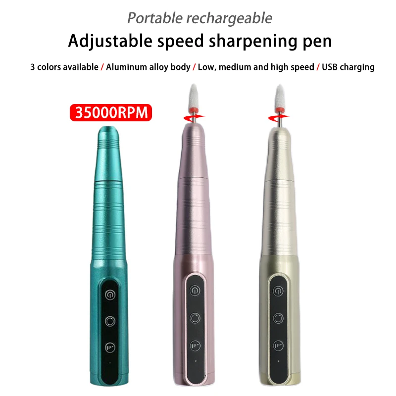 Машинка для маникюра DDQ Электрическая аккумуляторная 35000 об./мин.