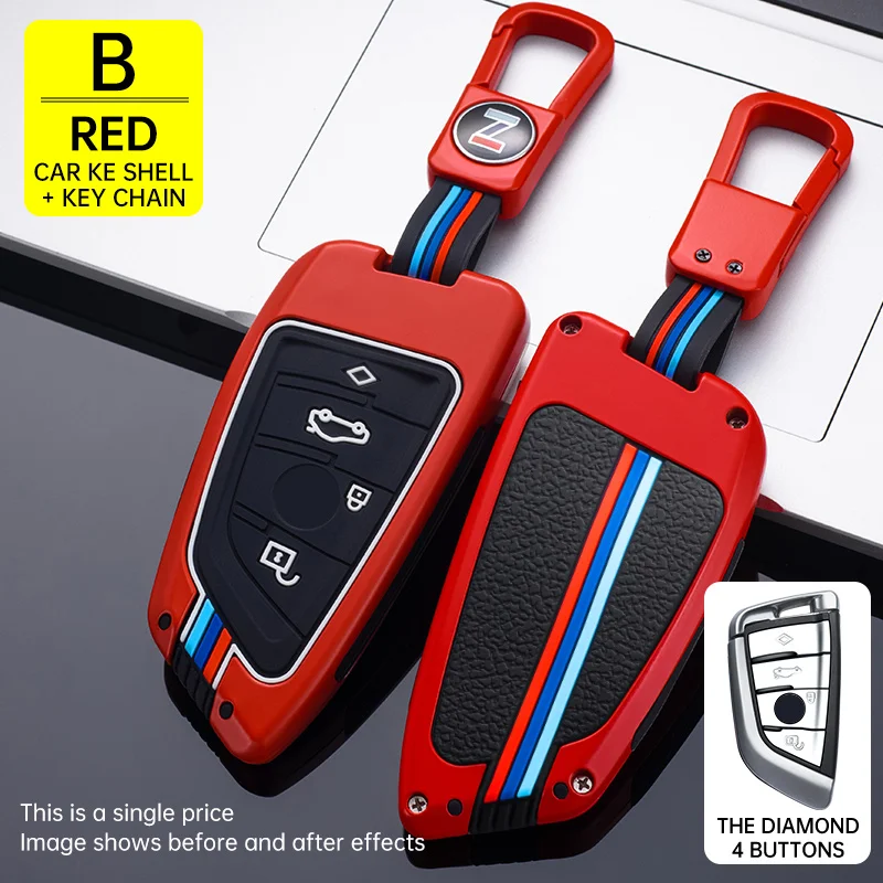 Купи ALLOY Silicone Car key cover case chain fob shell keychain Protection For BMW F20 G20 G30 X1 X3 X4 X5 G05 X6 за 718 рублей в магазине AliExpress