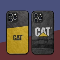 caterpillar logo phone case hard leather case for iphone 11 12 13 mini pro max 8 7 plus se 2020 x xr xs coque