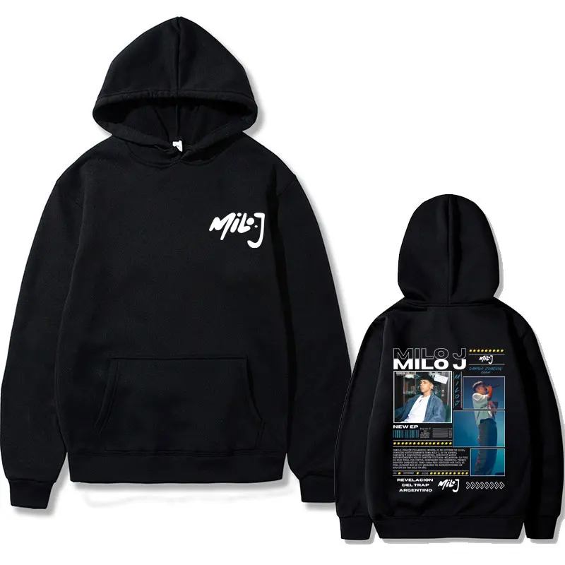 Rapper Milo J 511 Music Album Graphic Hoodie Men Women Fashion Hip Hop Oversized Sweatshirt Men's Fleece Cotton Hoodies Pullover