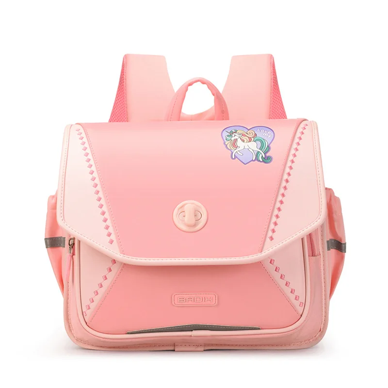 Grade 1-6 Horizontal British Style Children Unicorn Foldable Backpacks New Girl Boy Large Bags Breathable Mochila Back To School