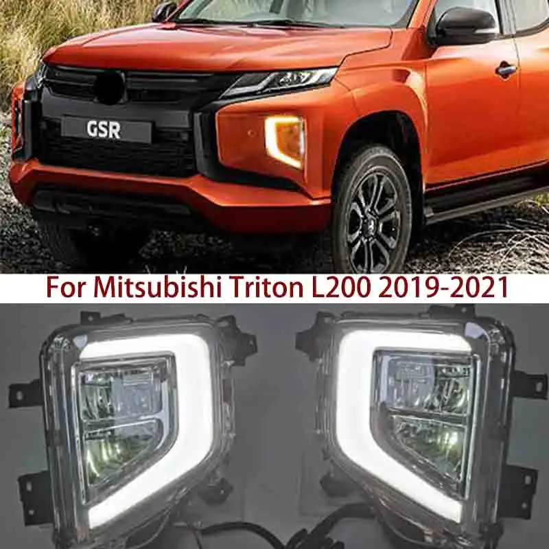 Светодиодные противотуманные фары для Mitsubishi Triton L200 2019 2020 крышка противотуманной