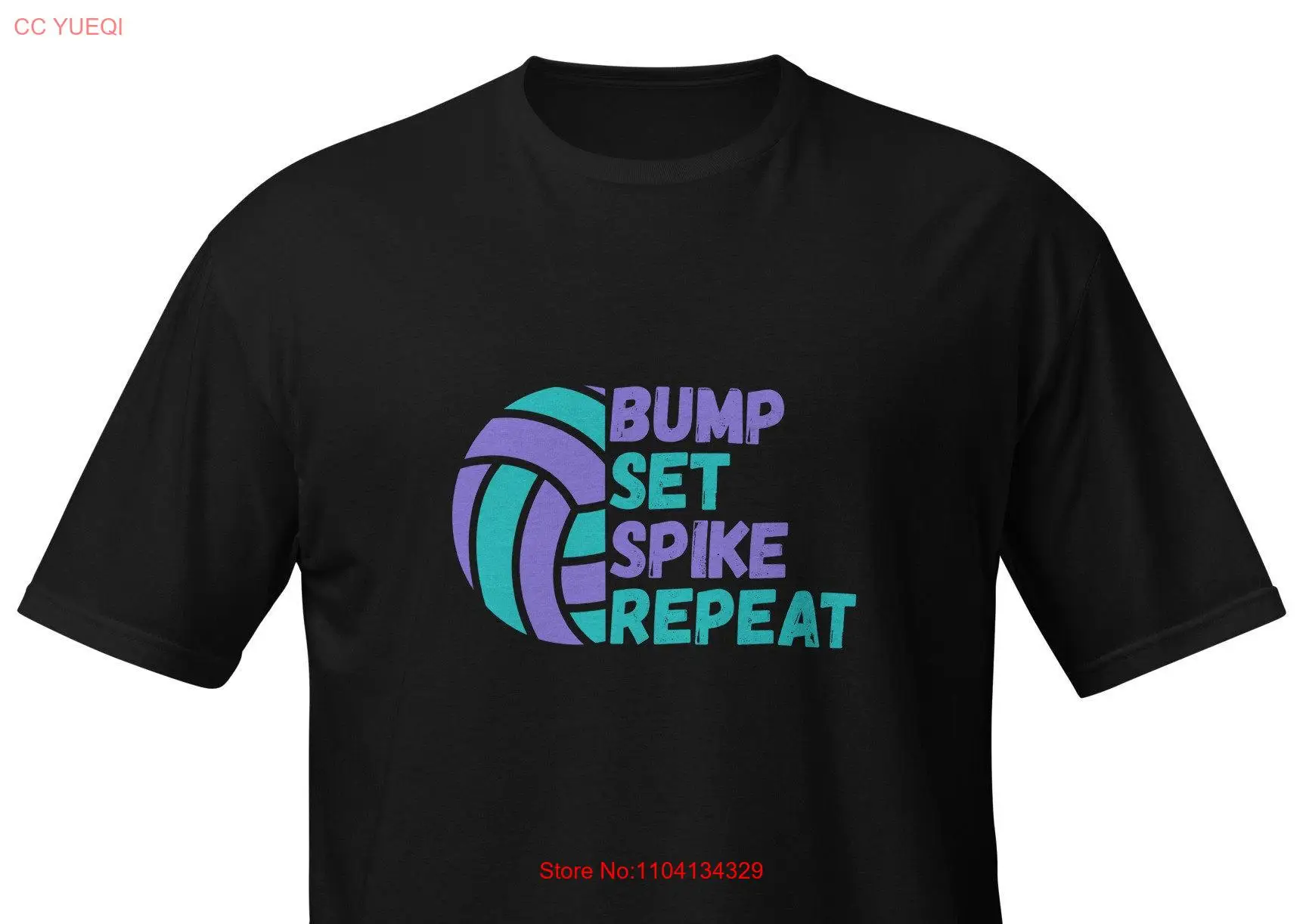 Волейбольная футболка Bump Set Spike Repeat Merch с длинными или короткими рукавами