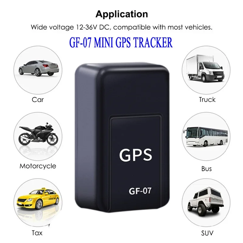 

GF-07 Car Tracker GPS Locator Sound Alarm Real Time Tracking Magnet Adsorption Mini Locator SIM Inserts Message Pets Anti-lost
