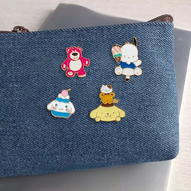 Брошь Hello Kitty булавка милый мультяшный значок сумки аксессуары для одежды оптовая