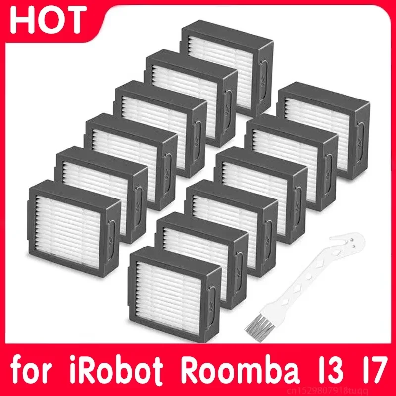 Рулонная щетка с фильтром Hepa для iRobot Roomba I7 E5 E6 I3, аксессуары для роботов-пылесосов, фильтр Hepa, боковая щетка, тряпки для швабры