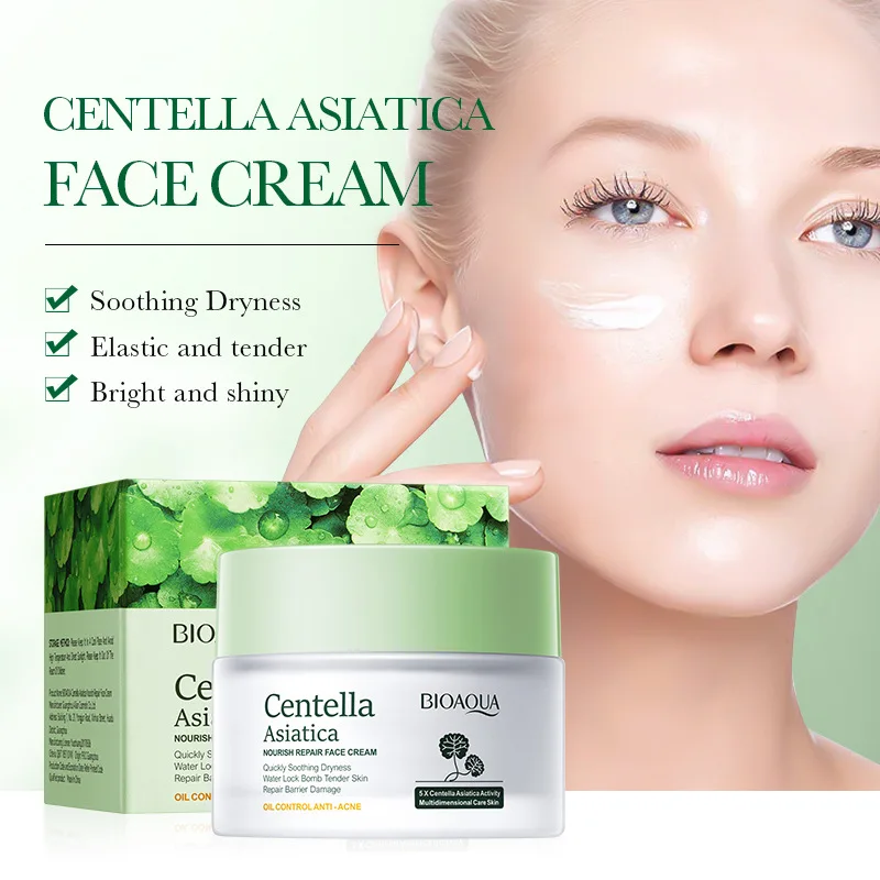 BIOAQUA Centella Asiatica Face Cream skincare Moisturizing Nourishing Anti-Aging Anti Wrinkle Facial Cream Skin Care for Beauty