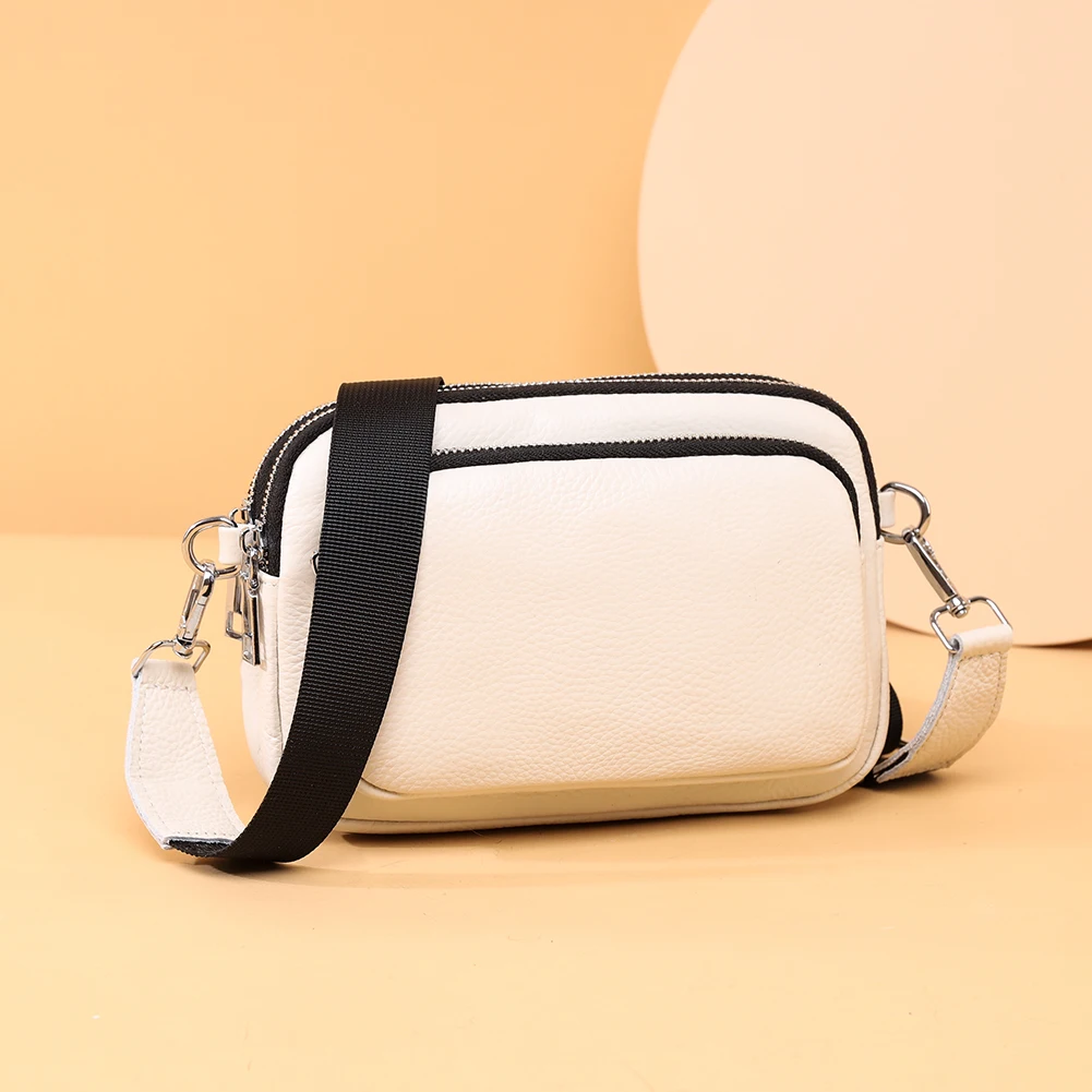 

Women Genuine Leather Handbags Elegant Women Messenger Bag Simple Fashion Shoulder Crossbody Bag for Travel Vacation 2023 New