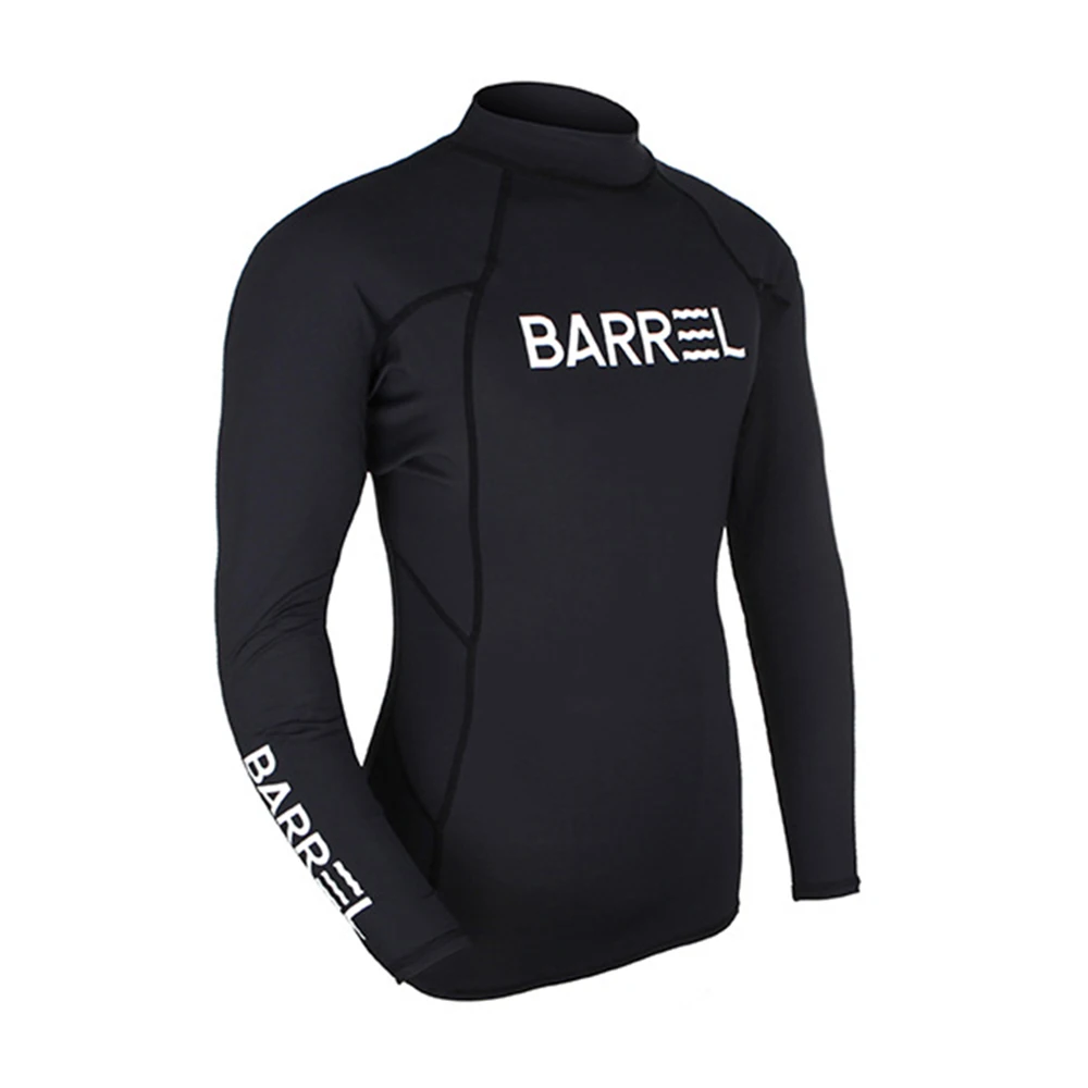 Men's split long-sleeved Lycra sunscreen swimsuit surf windbreaker UV protection water sports quick-drying swim surf top 2022