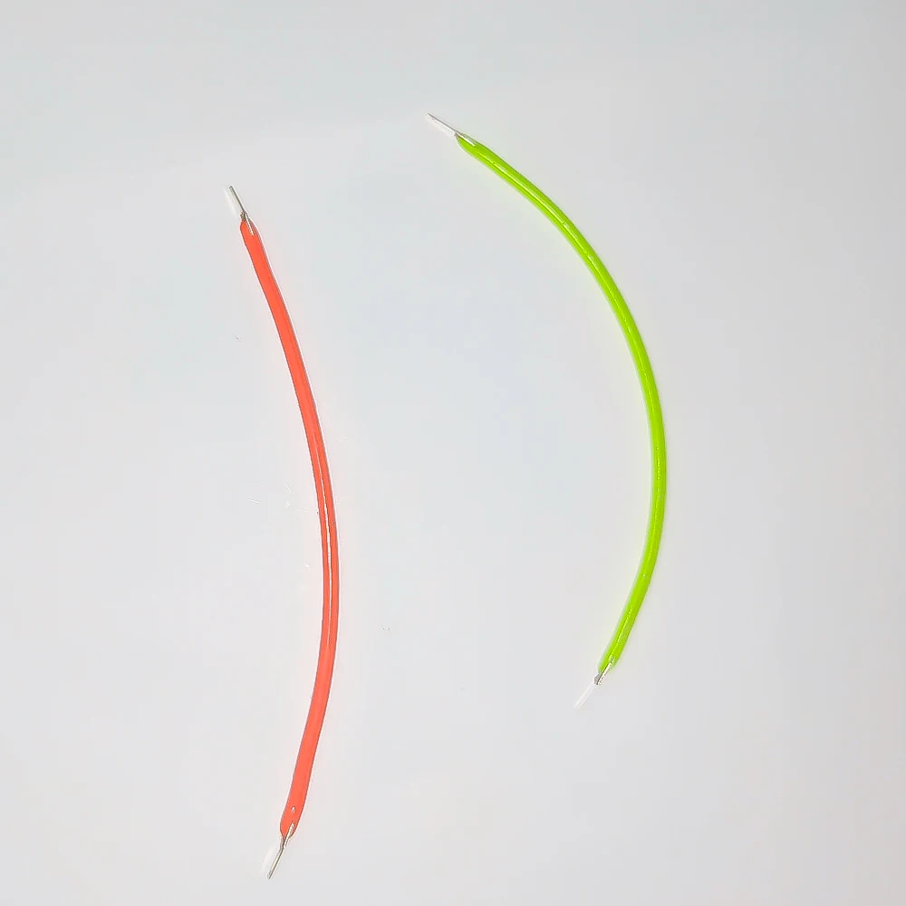 Продажа 10 шт. 3 в 10 шт. 80 мм Светодиодная нить Эдисона Гибкая 2200 мА лампа к красный зеленый синий Cob блок диодов праздничное освещение комплект для тво...