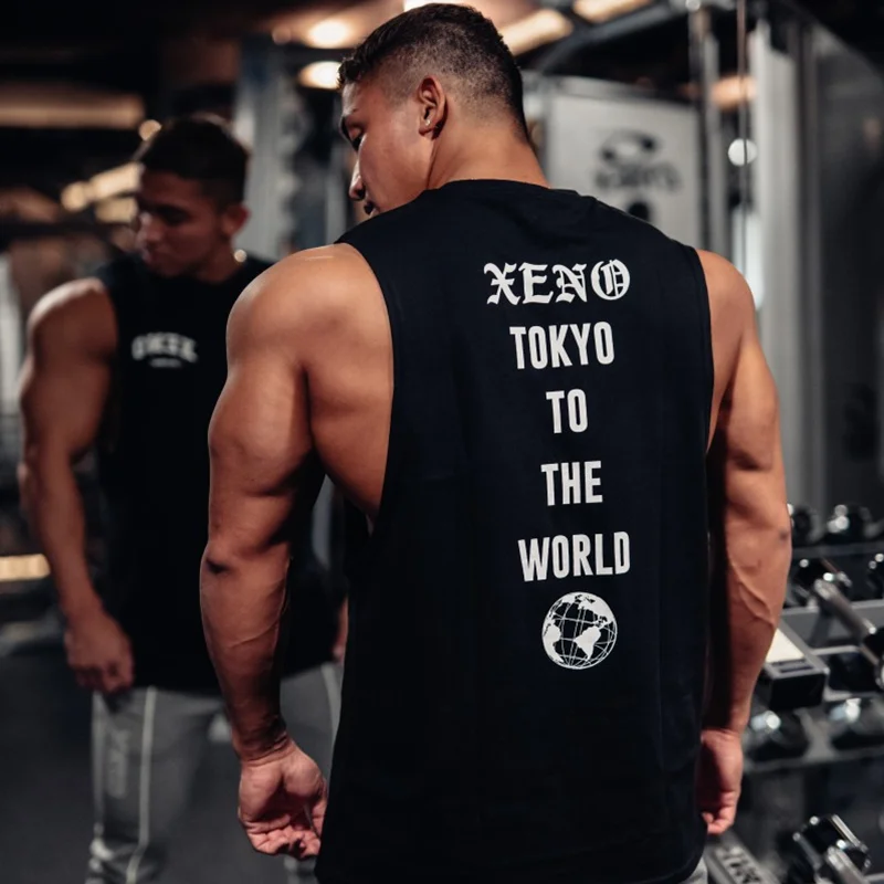 Мужская спортивная майка для бодибилдинга 2022 мужская рубашка без рукавов