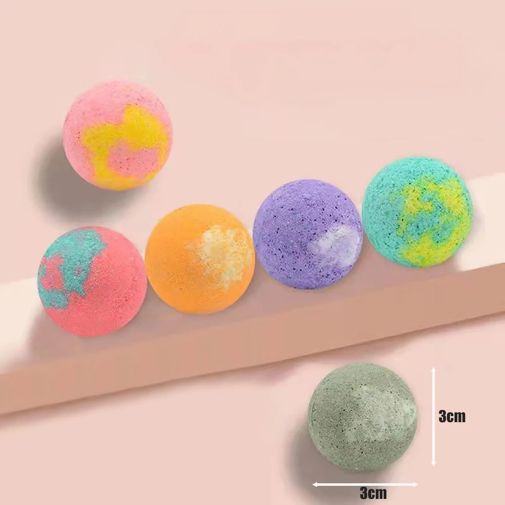 12pcs/set Organic Bath Gift Natural Mini Handmade Bathing Foot Spa Bomb Rich Essential Oils Moisturizing Dry Skin Relaxing Scent - купить по