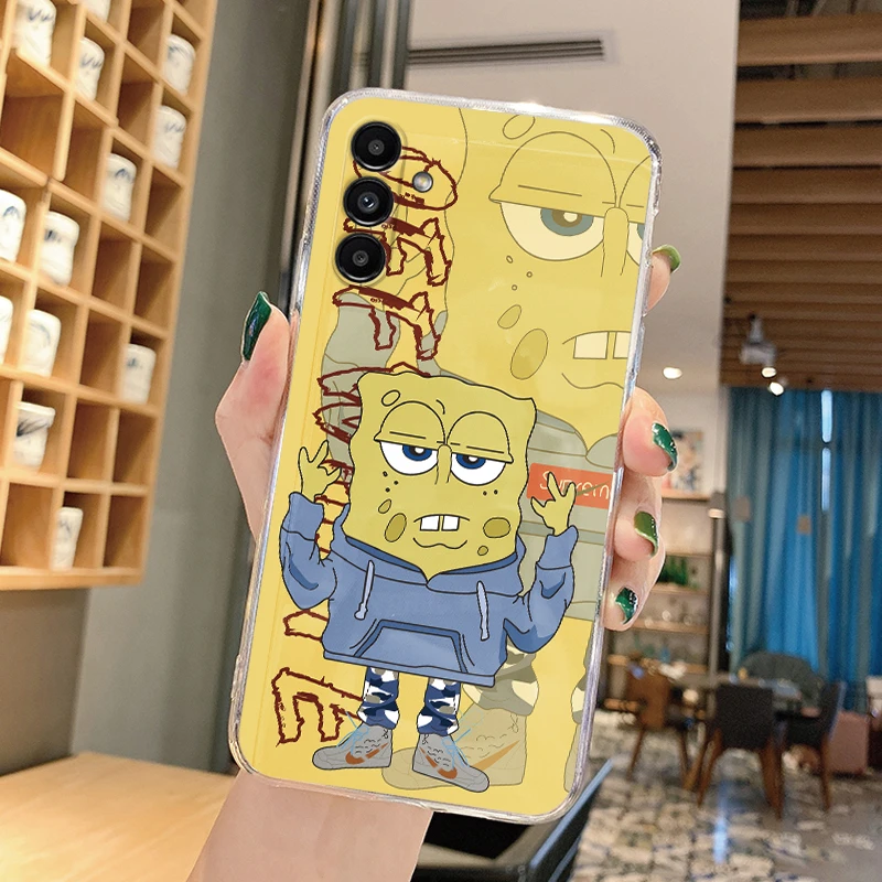 Cartoon Silicone Case For Samsung Galaxy A14 5G Cover Cute Soft Transparent Best Friend Fundas For Samsung A 14 Bags Shell Funny images - 6